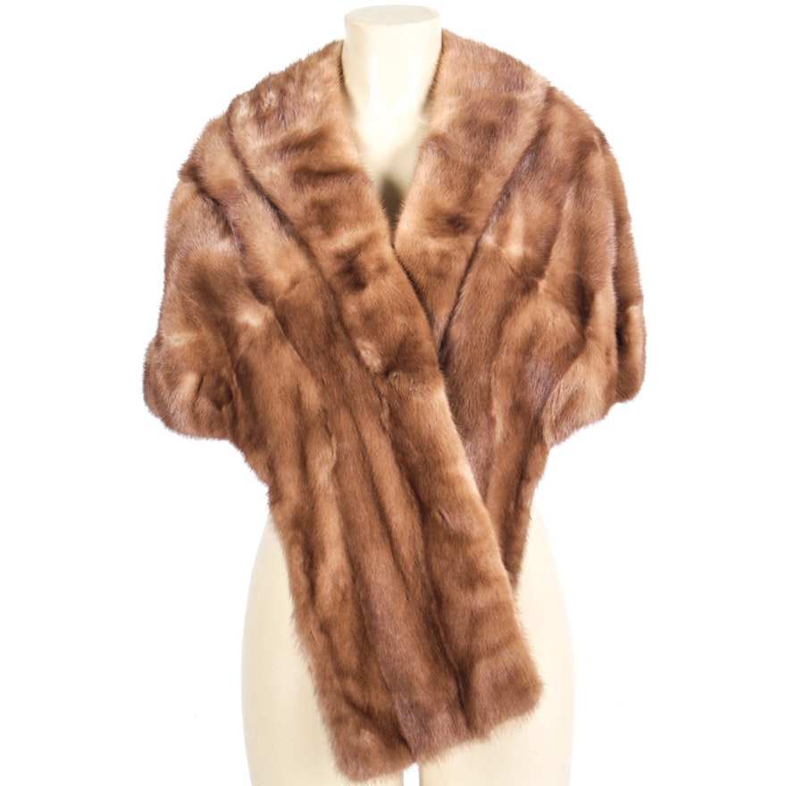 Vintage Mink Fur Stole