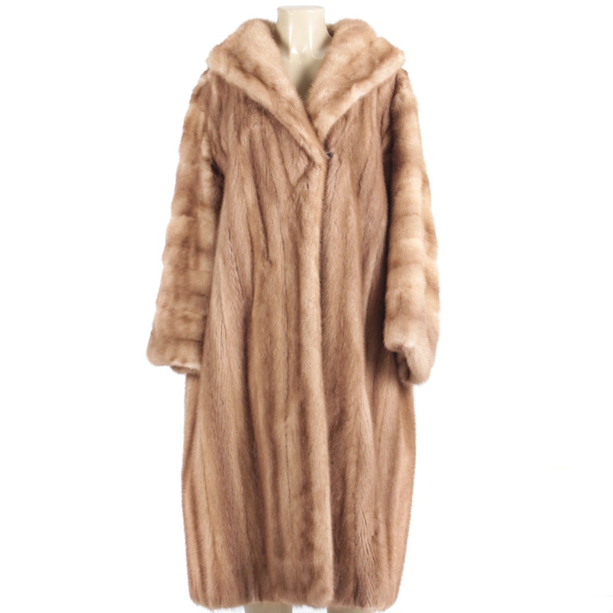 Vintage Autumn Haze Mink Fur Coat by William Baer Furs
