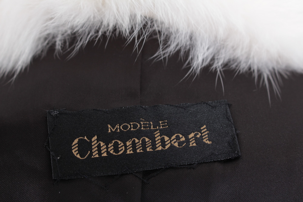 Crystal and Arctic Fox Fur Jacket by Modele Chombert