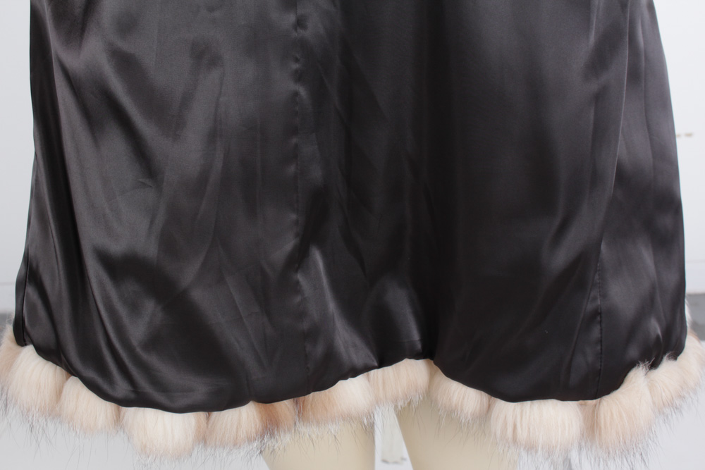 Crystal and Arctic Fox Fur Jacket by Modele Chombert