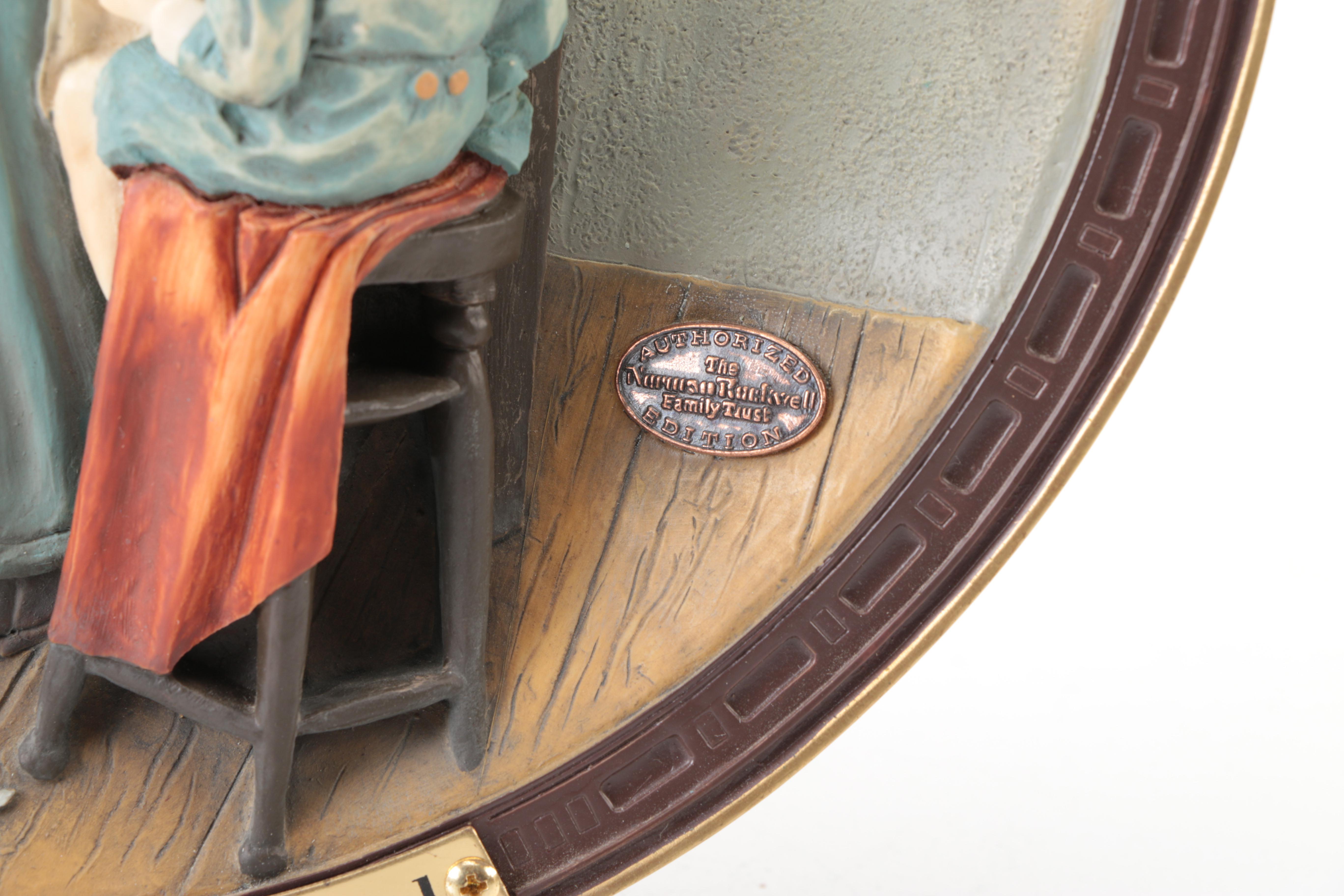 Norman Rockwell Gallery "Norman Rockwell Centennial" Limited Edition Collector's Relief Plates