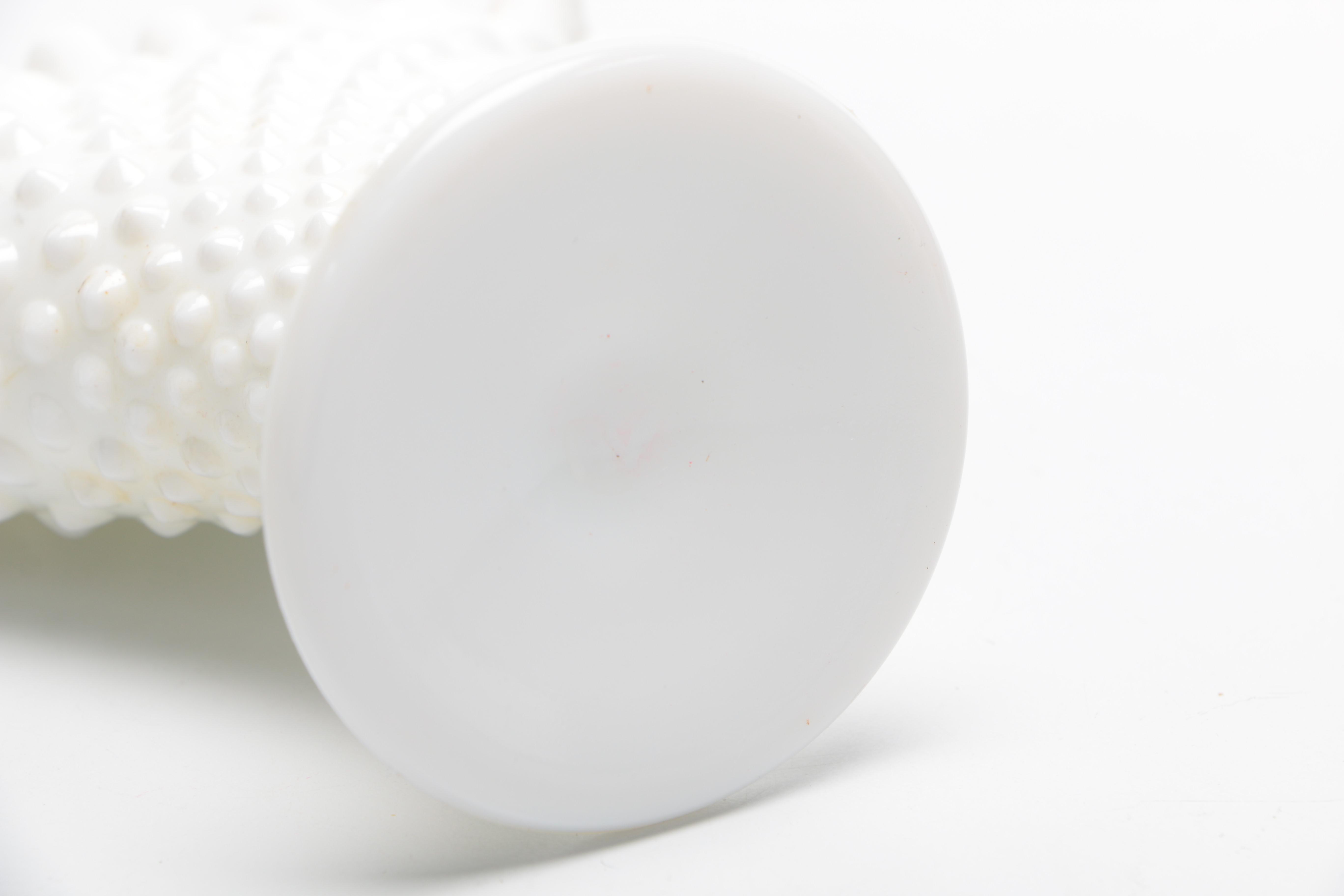 Milk Glass Hobnail Vases