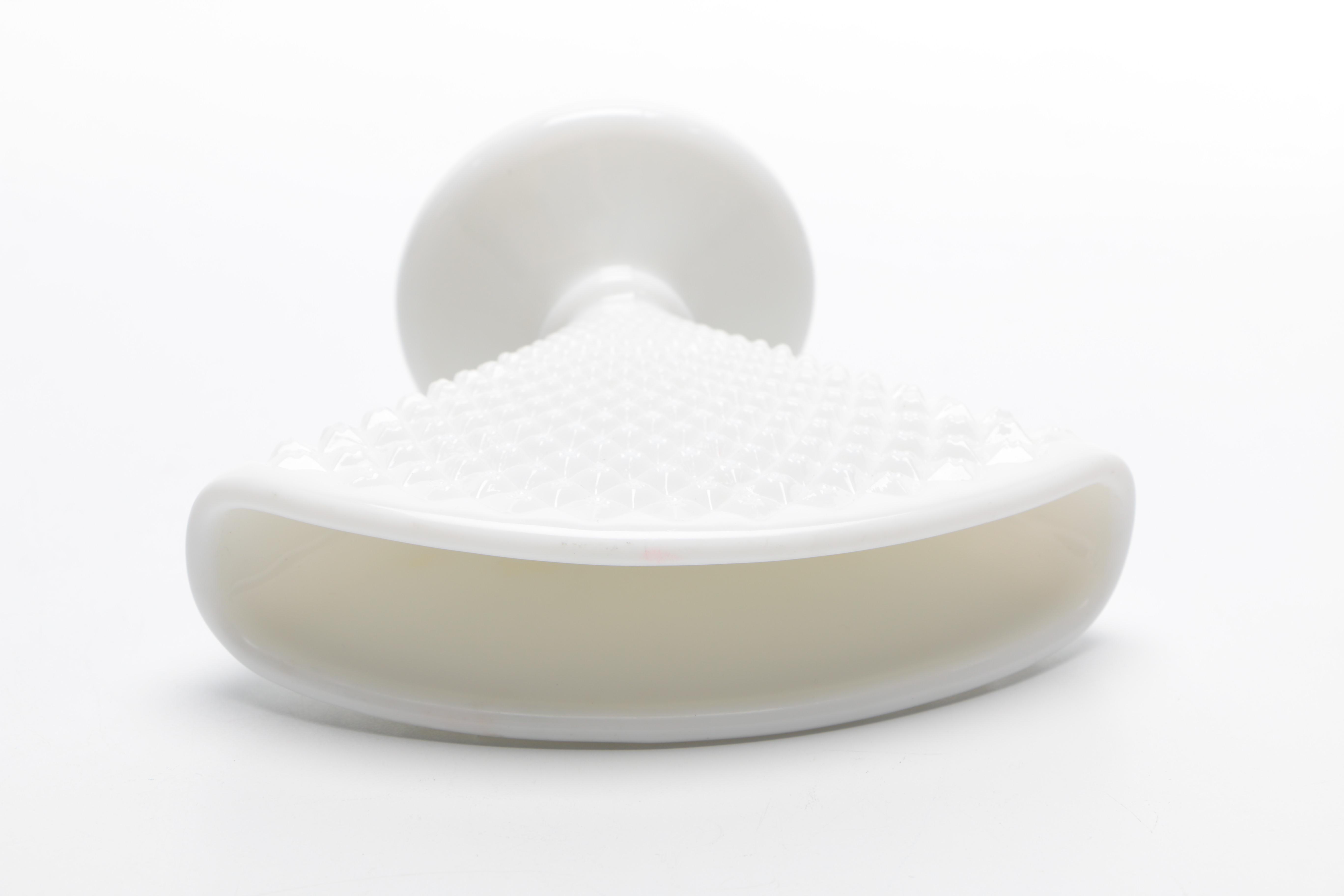 Milk Glass Hobnail Vases