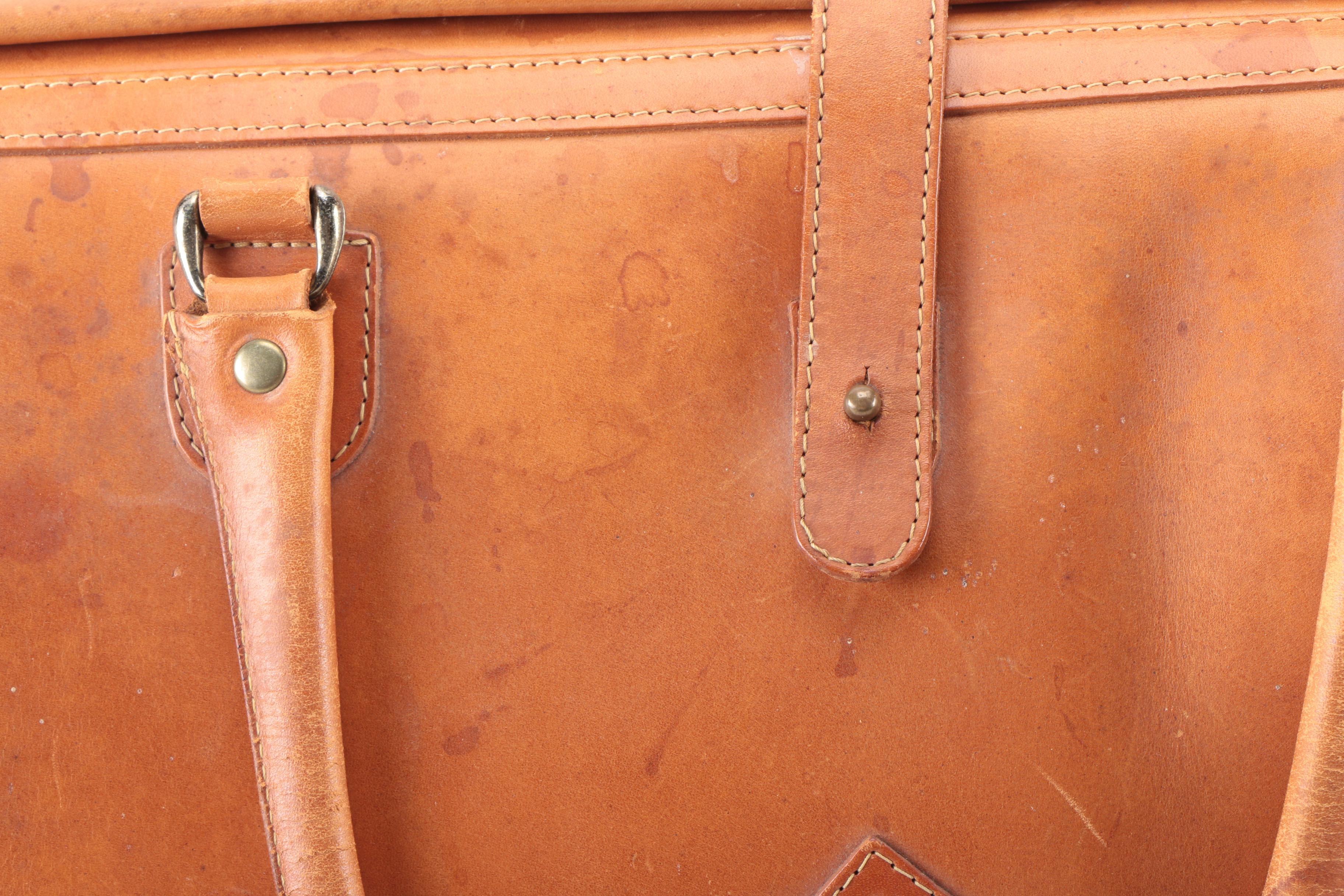 Vintage Leather Gladstone Bag by Katherine Ward