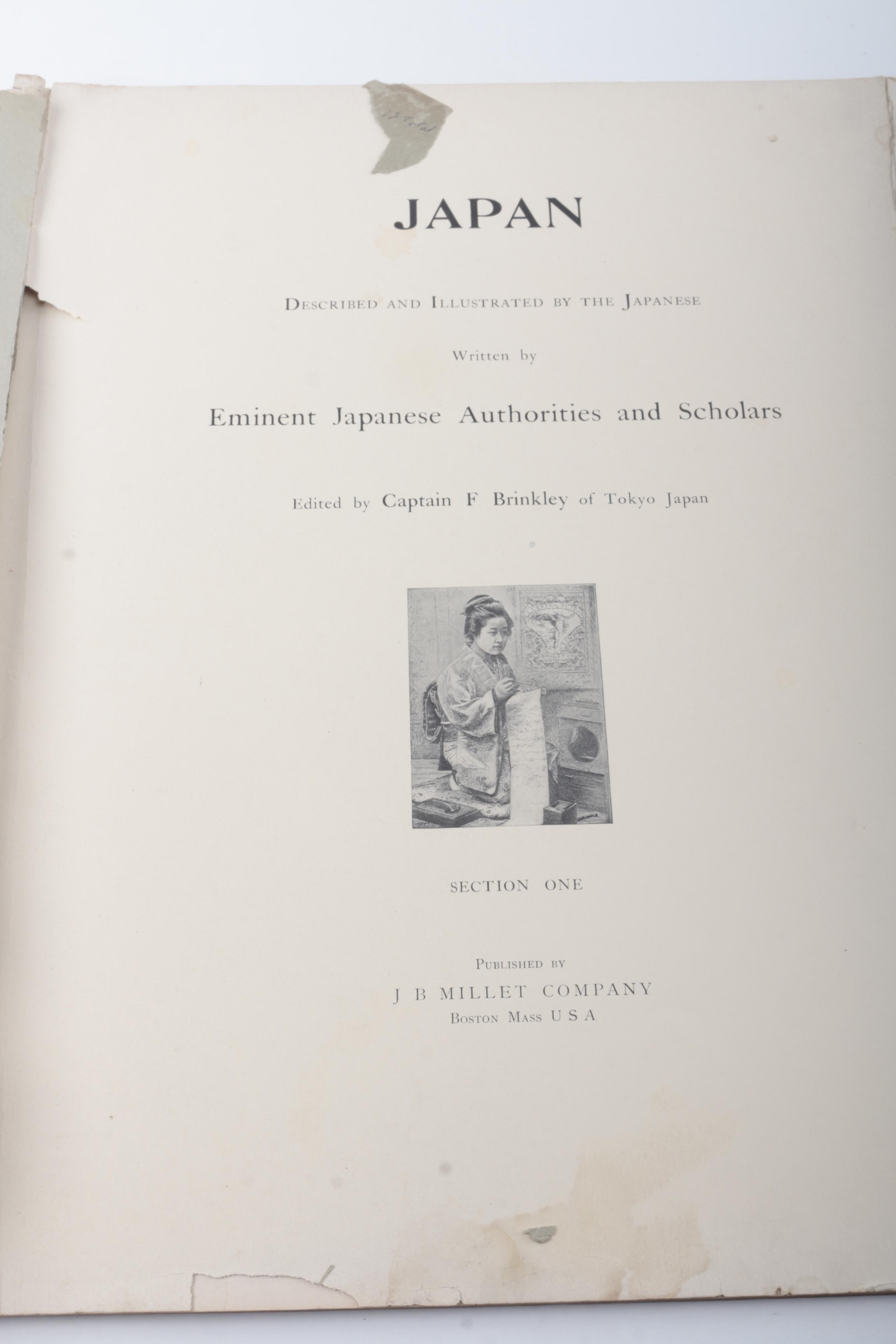 Antique Japan Described and Illustrated Books by J.B. Millet Co.
