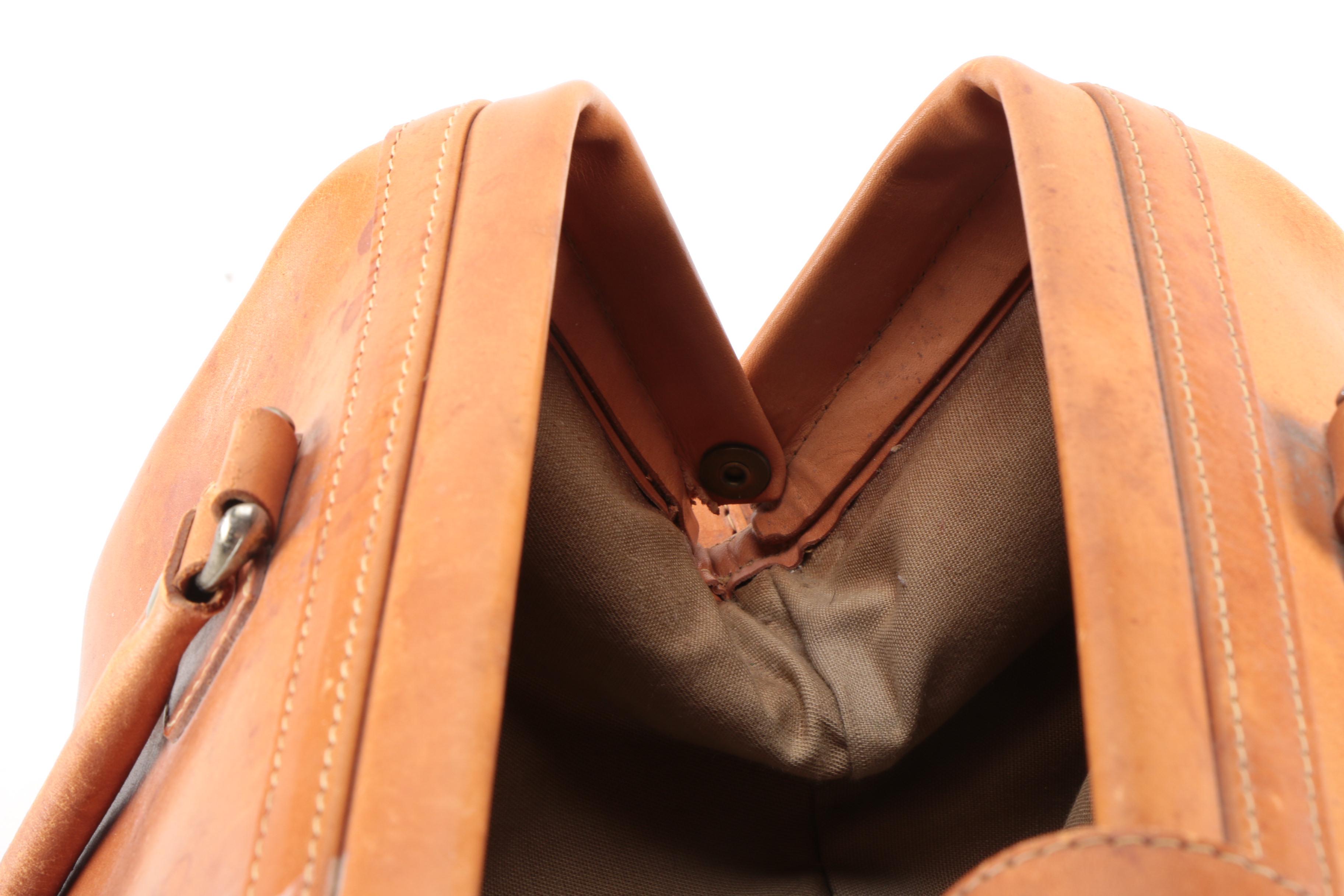 Vintage Leather Gladstone Bag by Katherine Ward