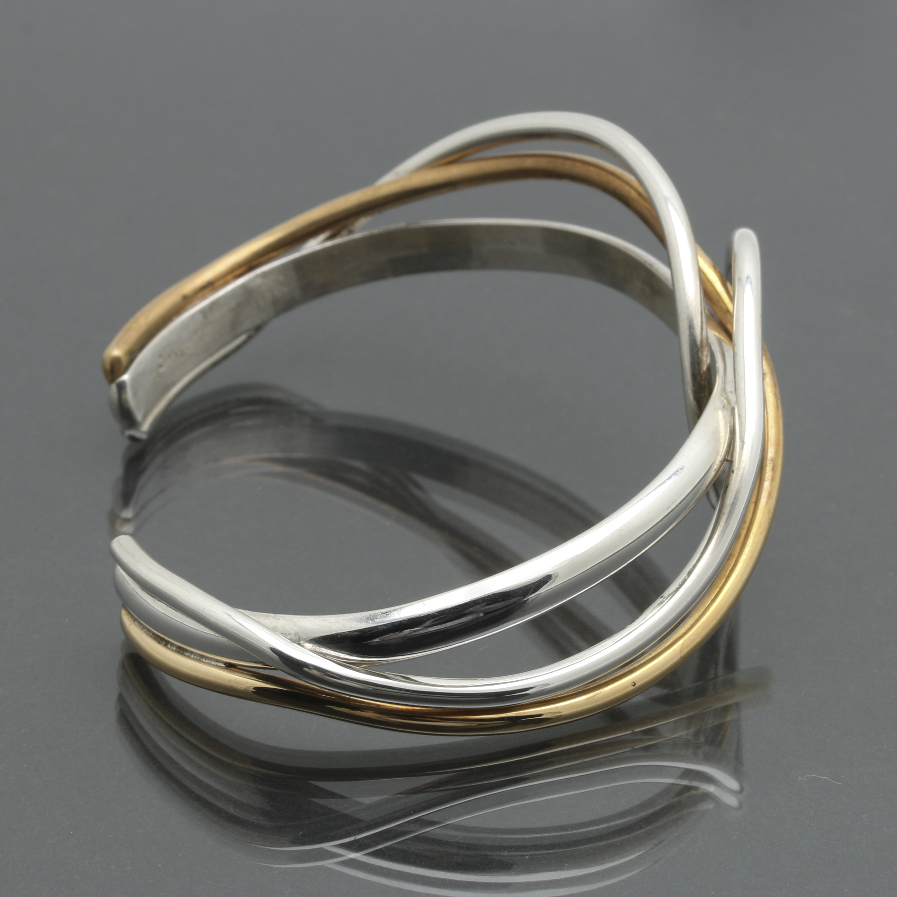 Sterling Silver Bracelet with Copper Accent