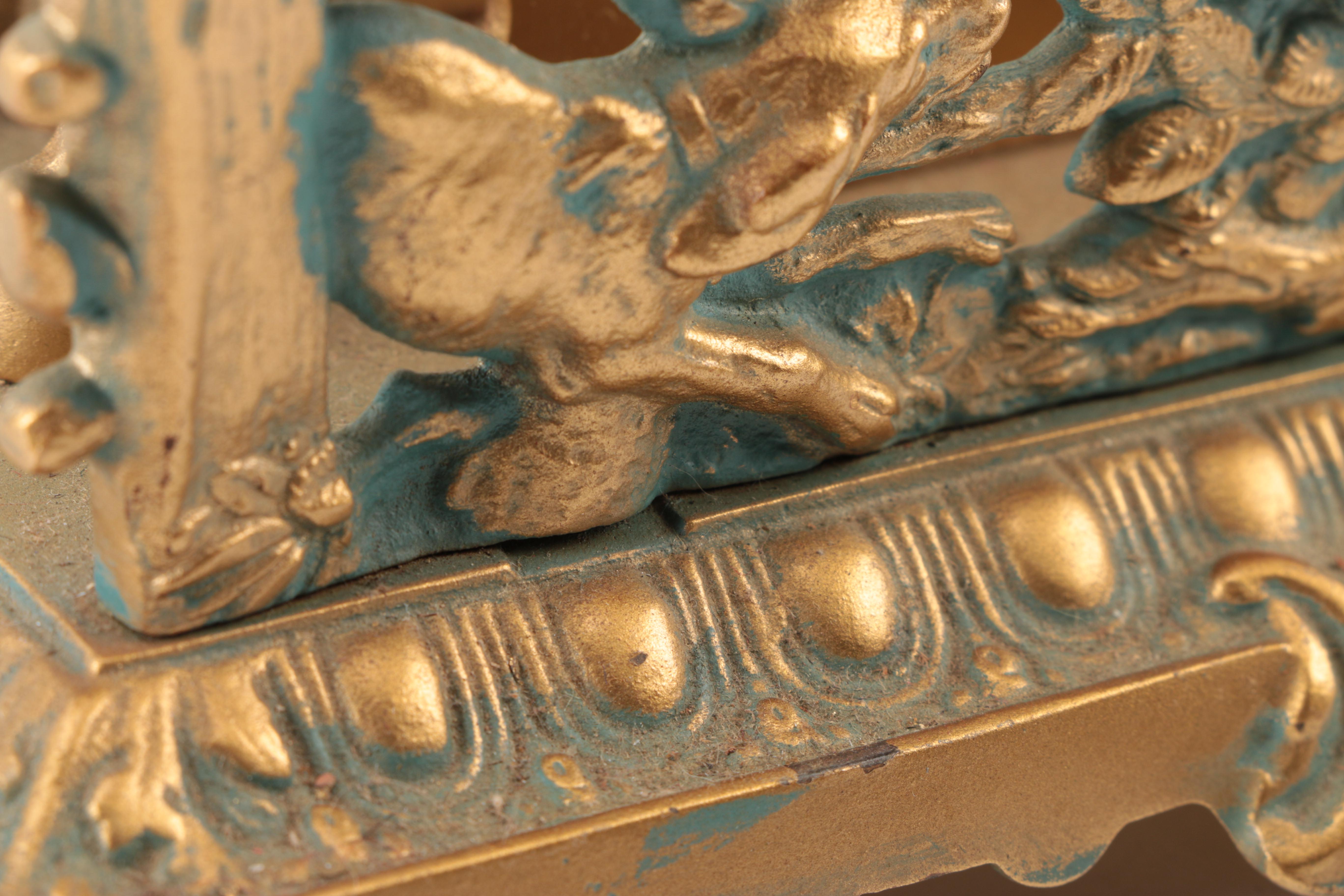 Antique Bradley & Hubbard Brass Letter Rack