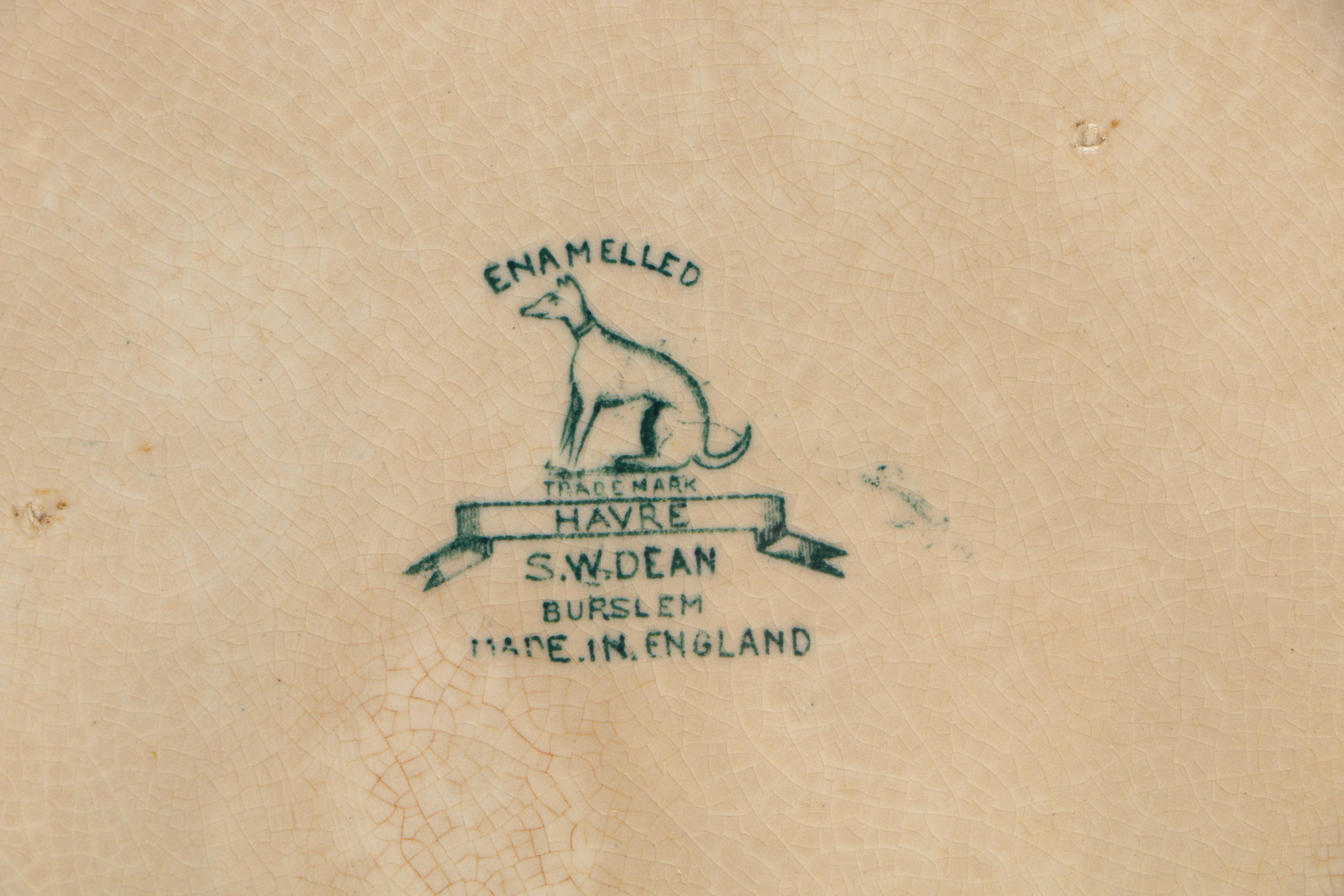 Pair of Antique Havre Earthenware Transferware Plates