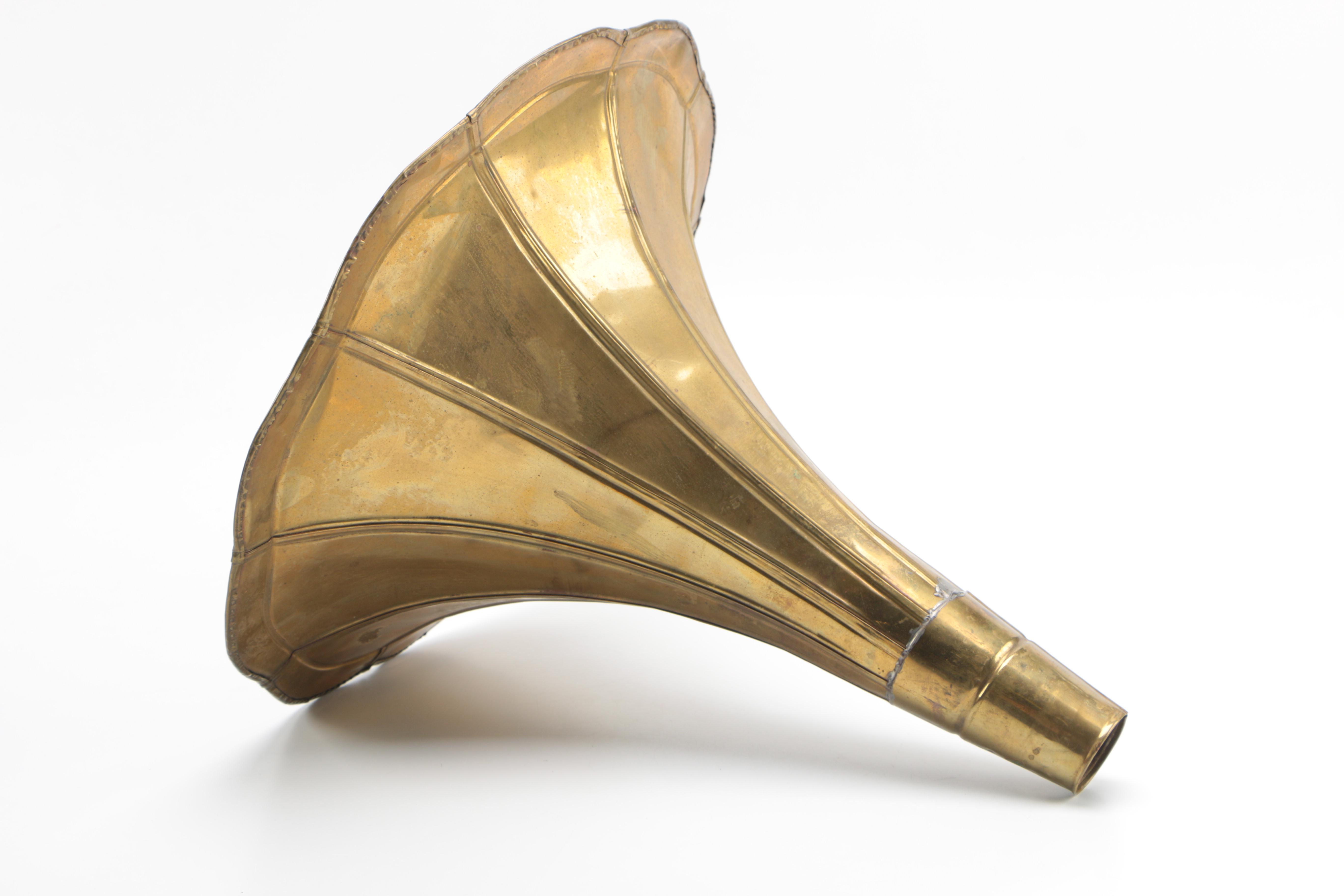 Brass Gramophone Horn