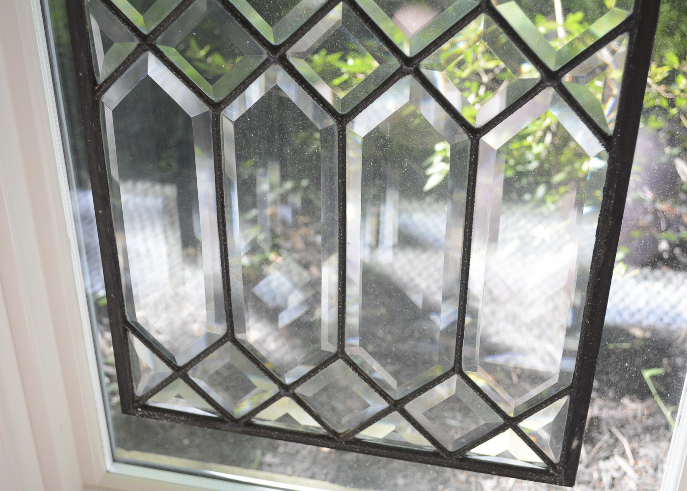 Leaded Beveled Glass Panel