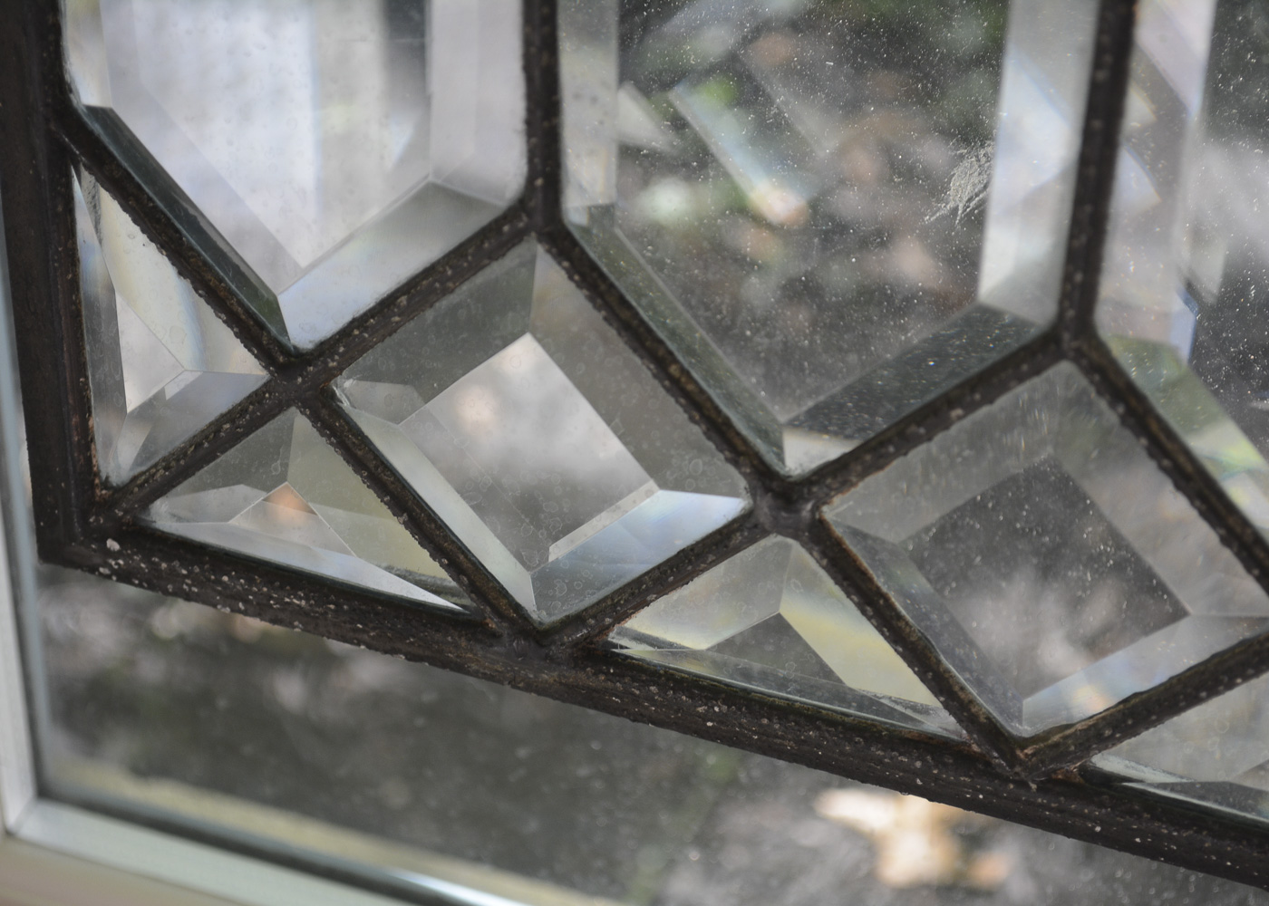 Leaded Beveled Glass Panel