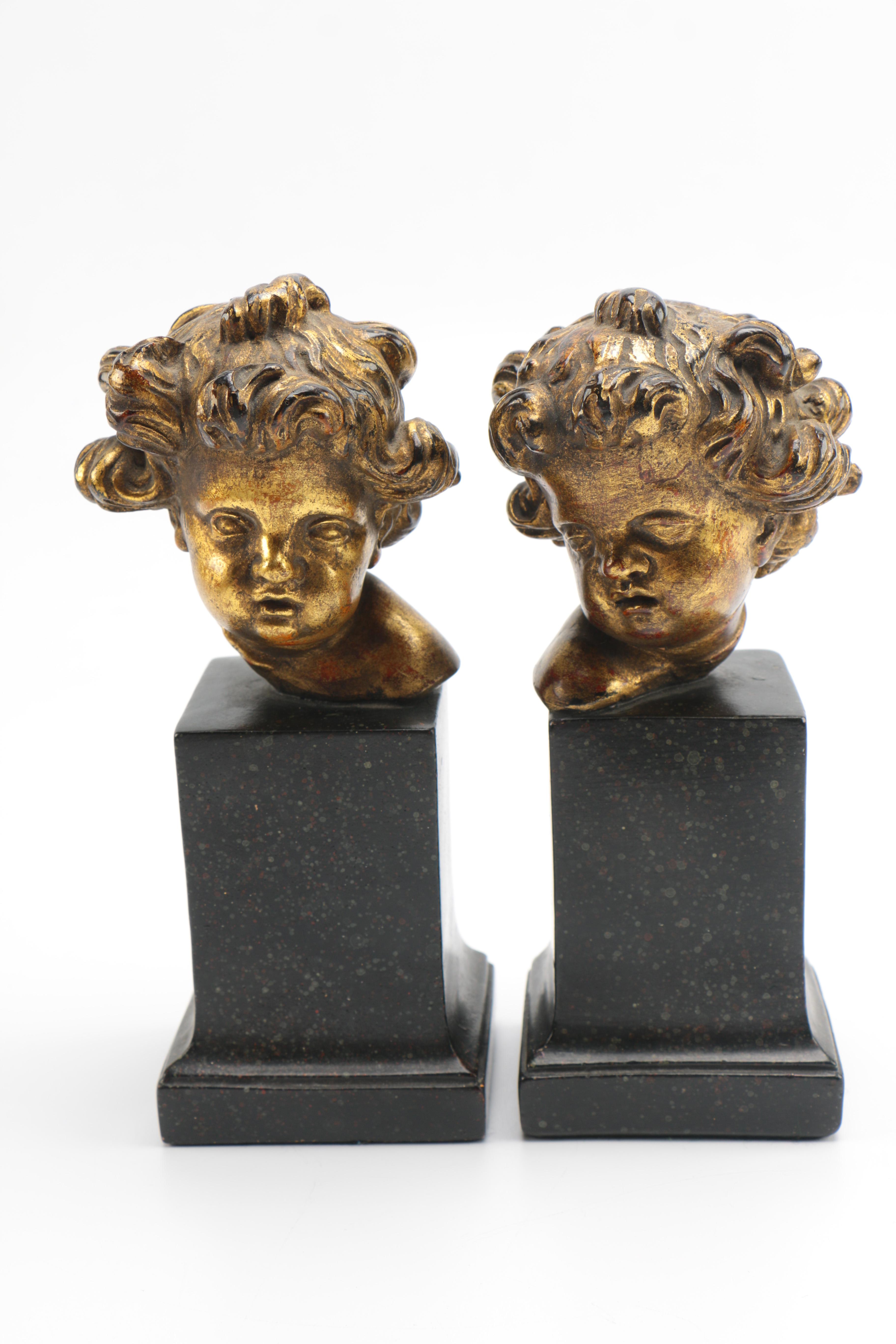 Borghese Cherub Bust Bookends