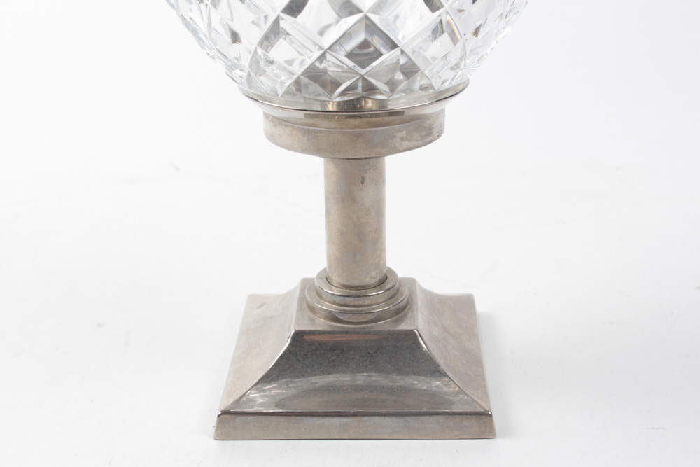 Waterford "Times Square 2001" Hurricane Lamp