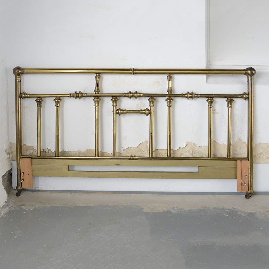 King Size Brass Headboard