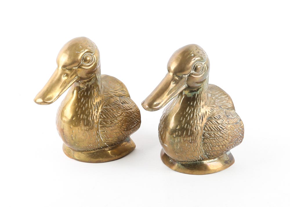Brass Duck Decor