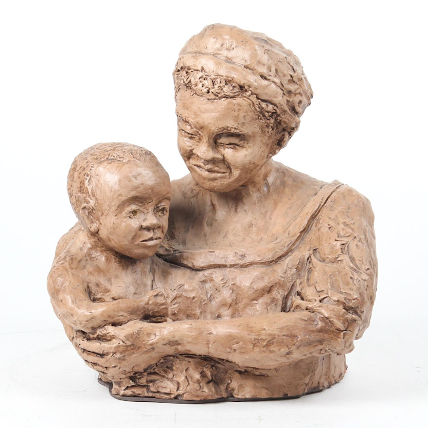 Mother and Child Sculpture