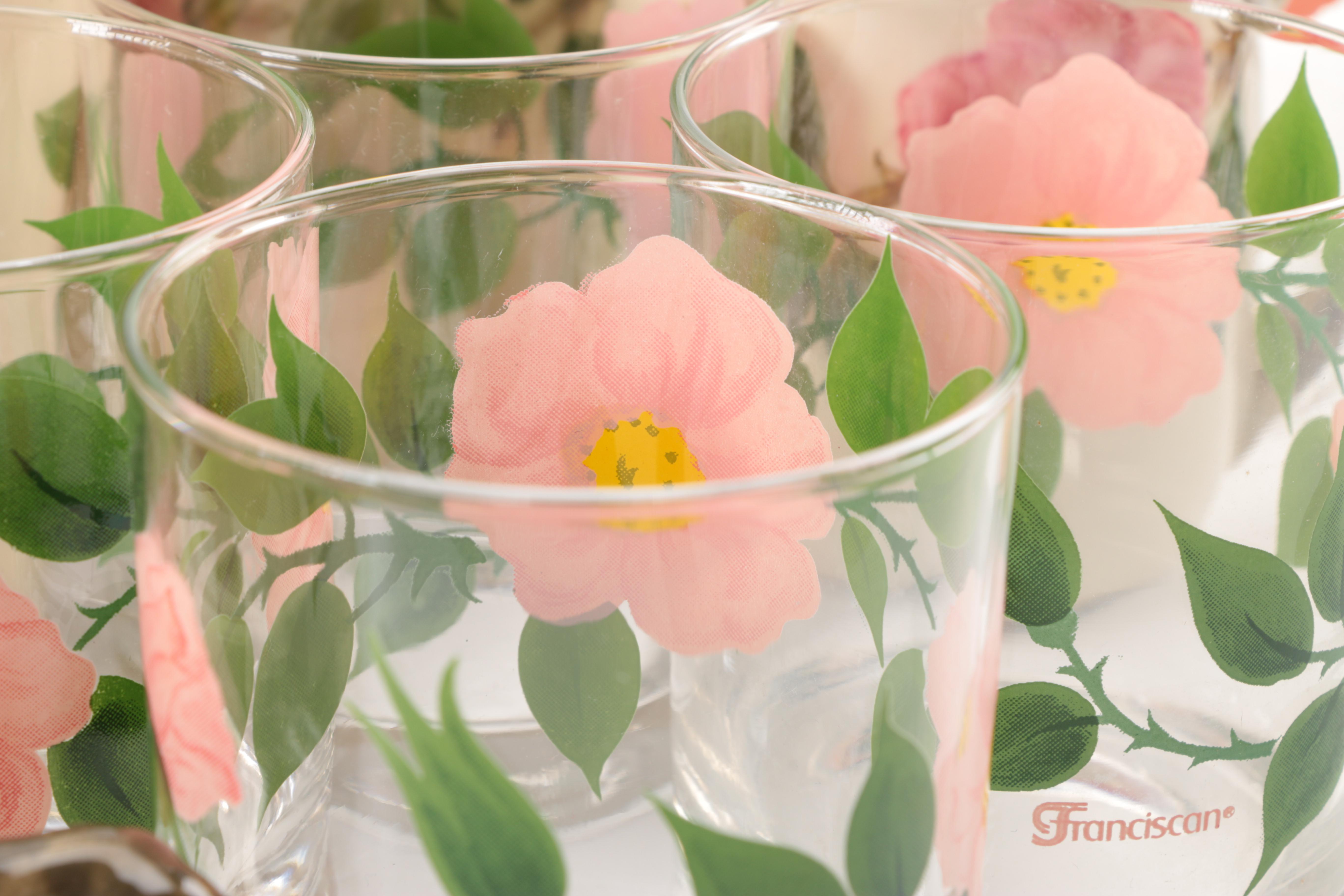 Franciscan "Desert Rose" Dinnerware, Serving Pieces and Glasses