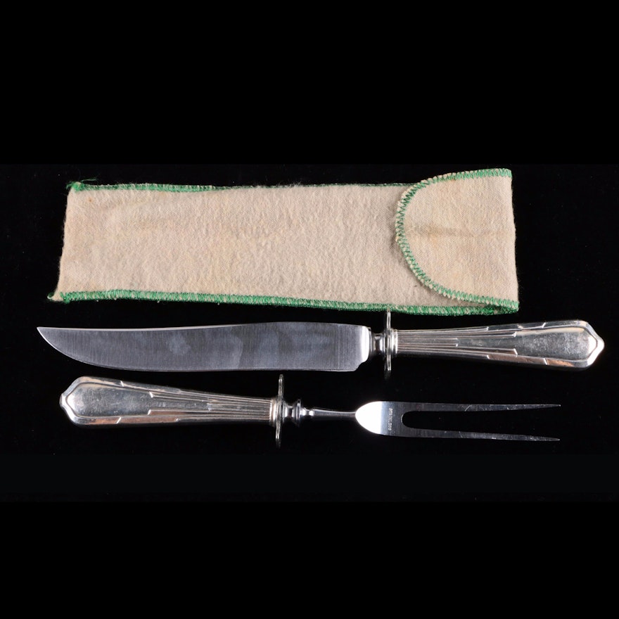 Sterling Silver Handled Carving Set