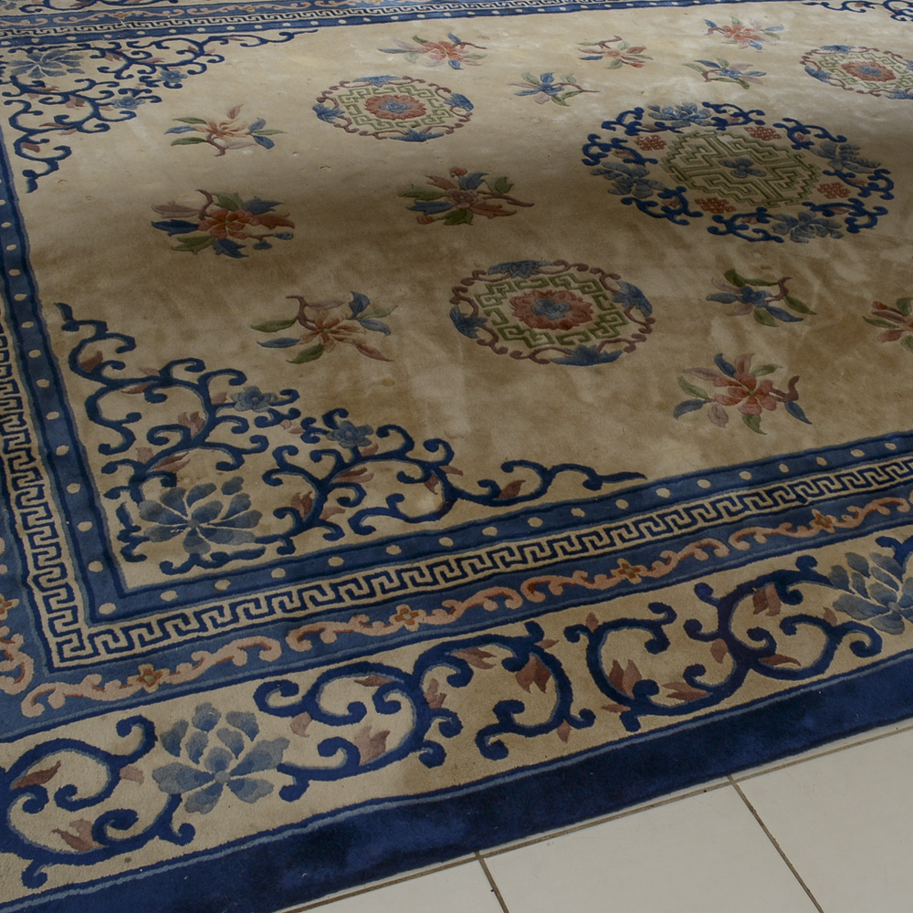 Hand-Knotted Chinese Chen Chu Area Rug