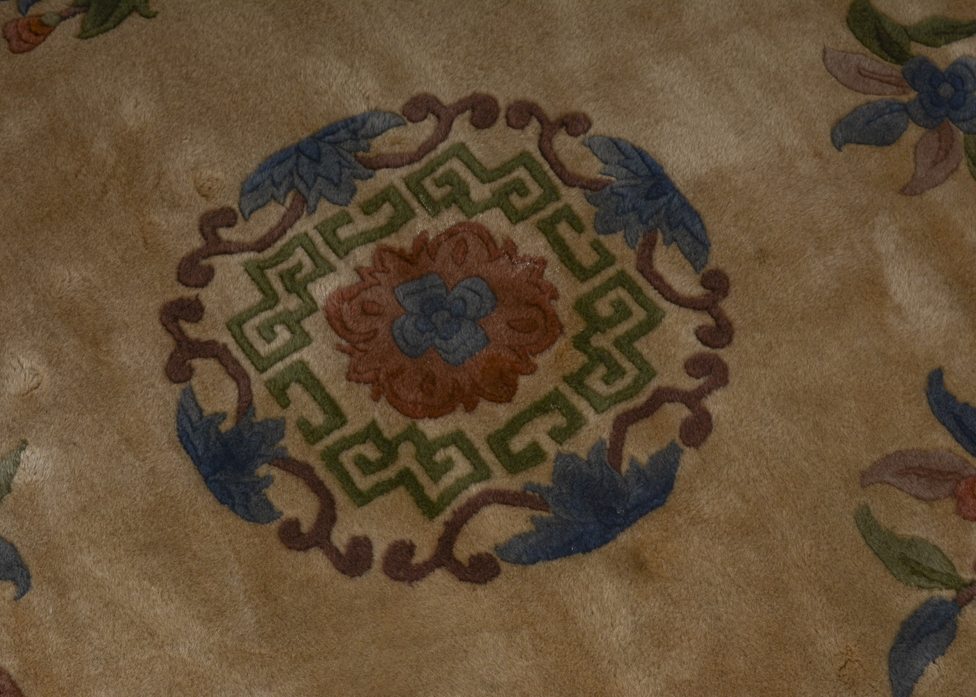 Hand-Knotted Chinese Chen Chu Area Rug