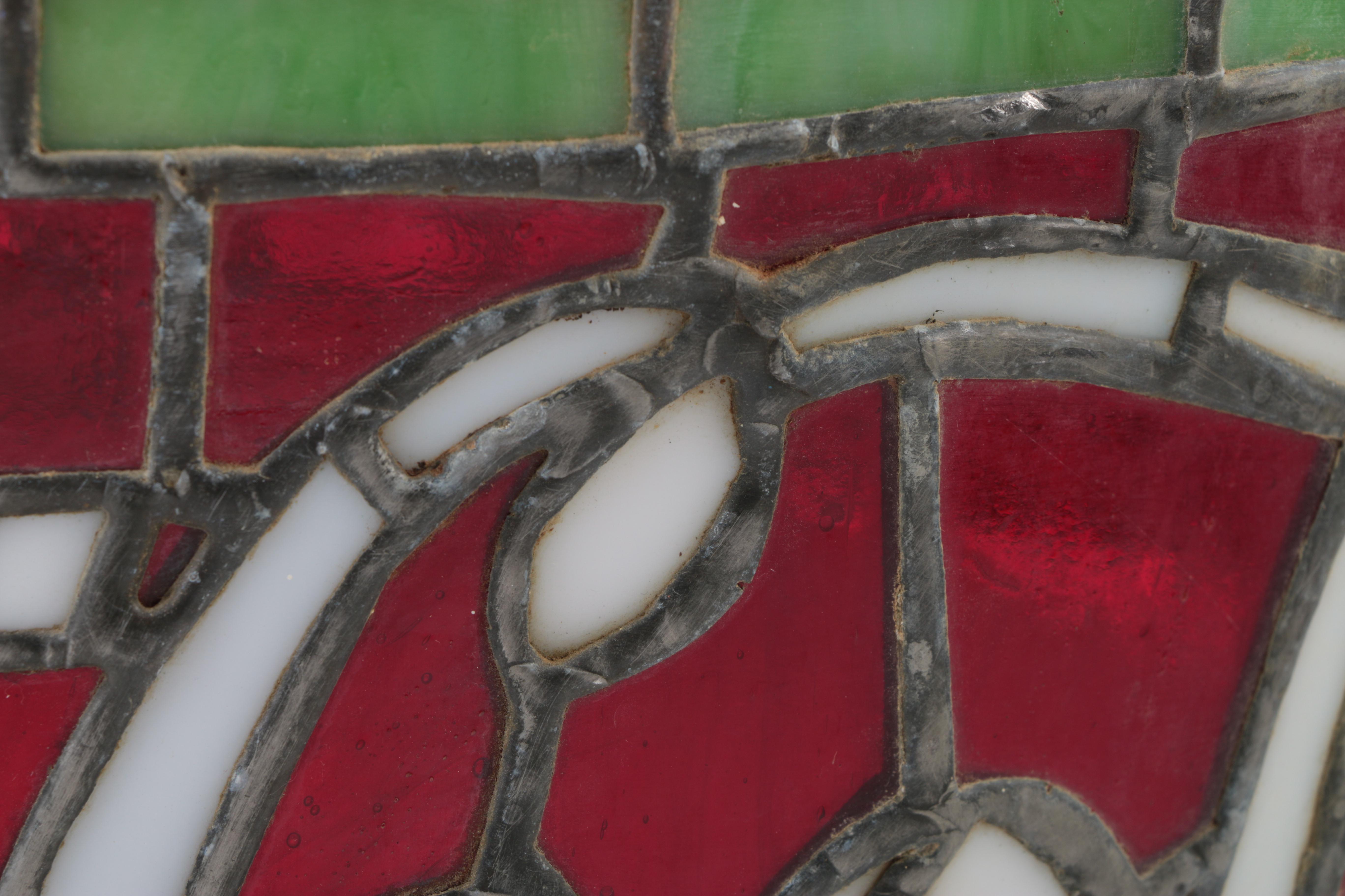 Tiffany Style Stained Glass Coca-Cola Lamp Shade