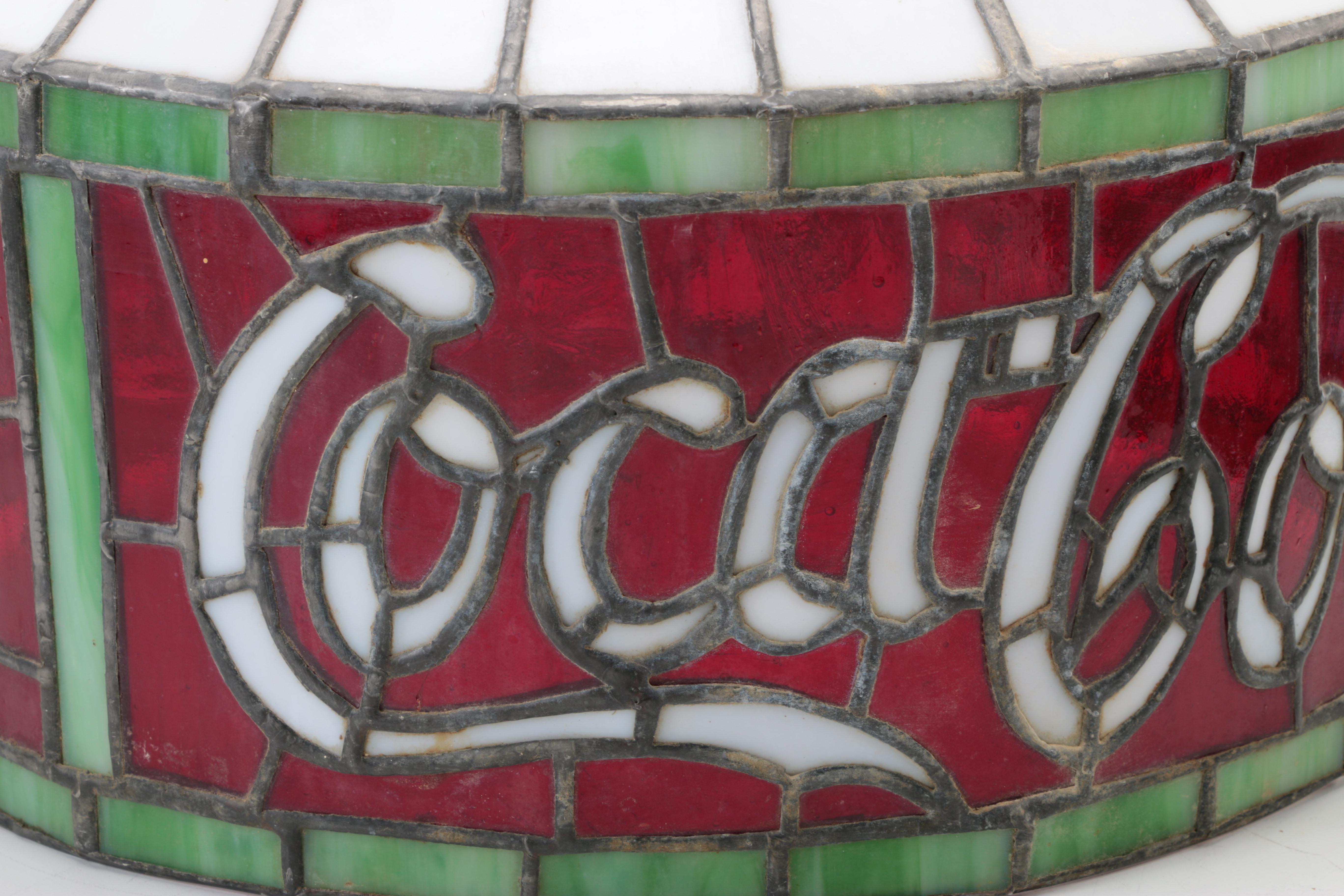 Tiffany Style Stained Glass Coca-Cola Lamp Shade