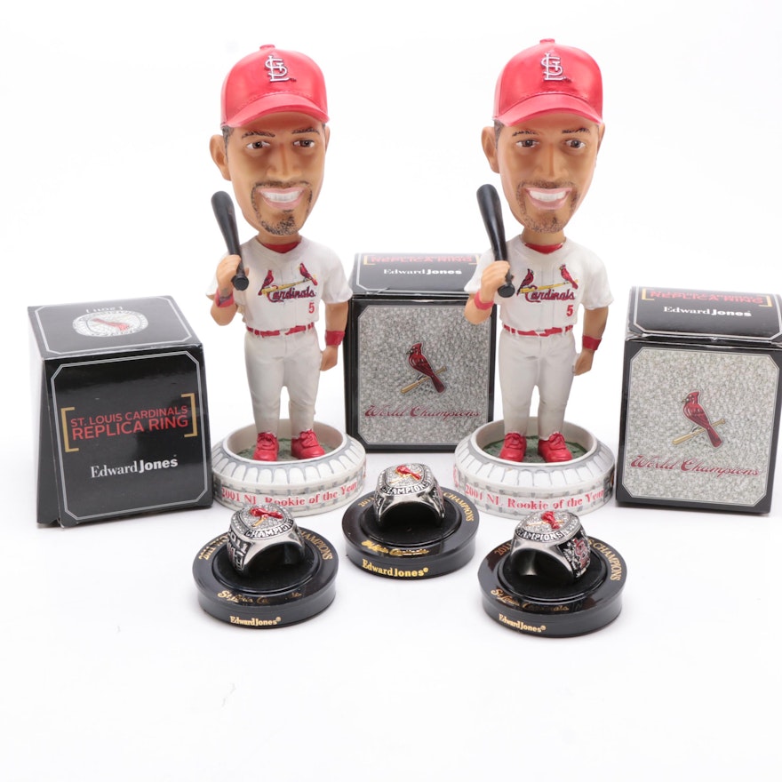 St. Louis Cardinals Bobbleheads and Replica World Series Rings