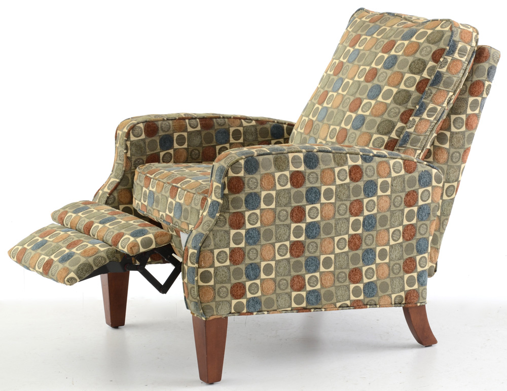 Contemporary Upholstered Reclining Armchair