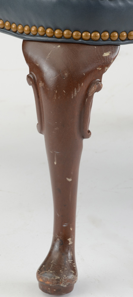 Queen Anne Style Upholstered Armchairs