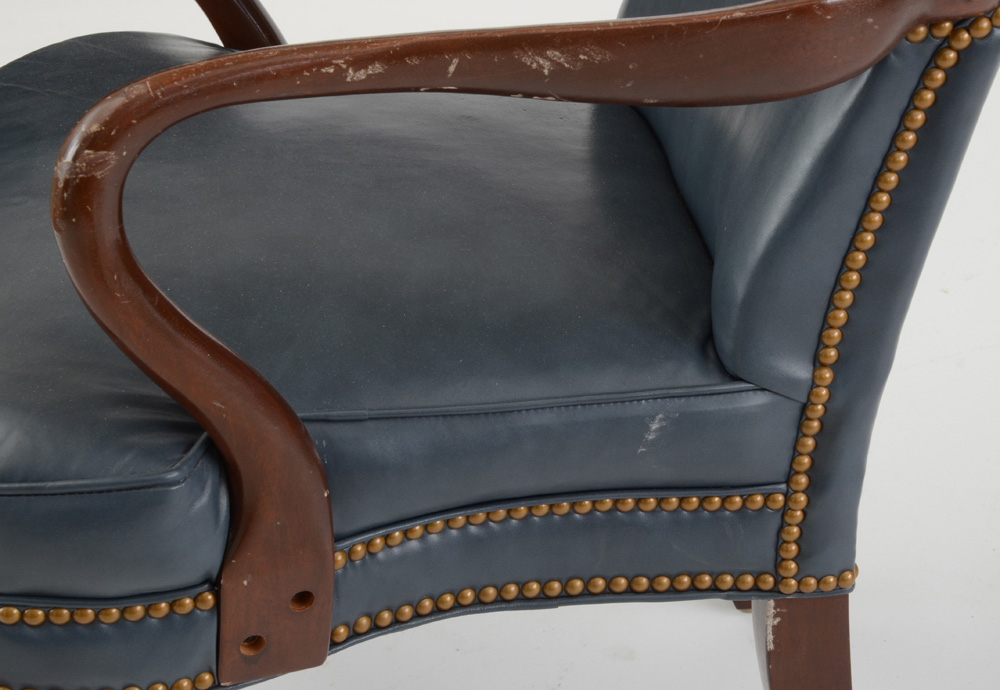 Queen Anne Style Upholstered Armchairs