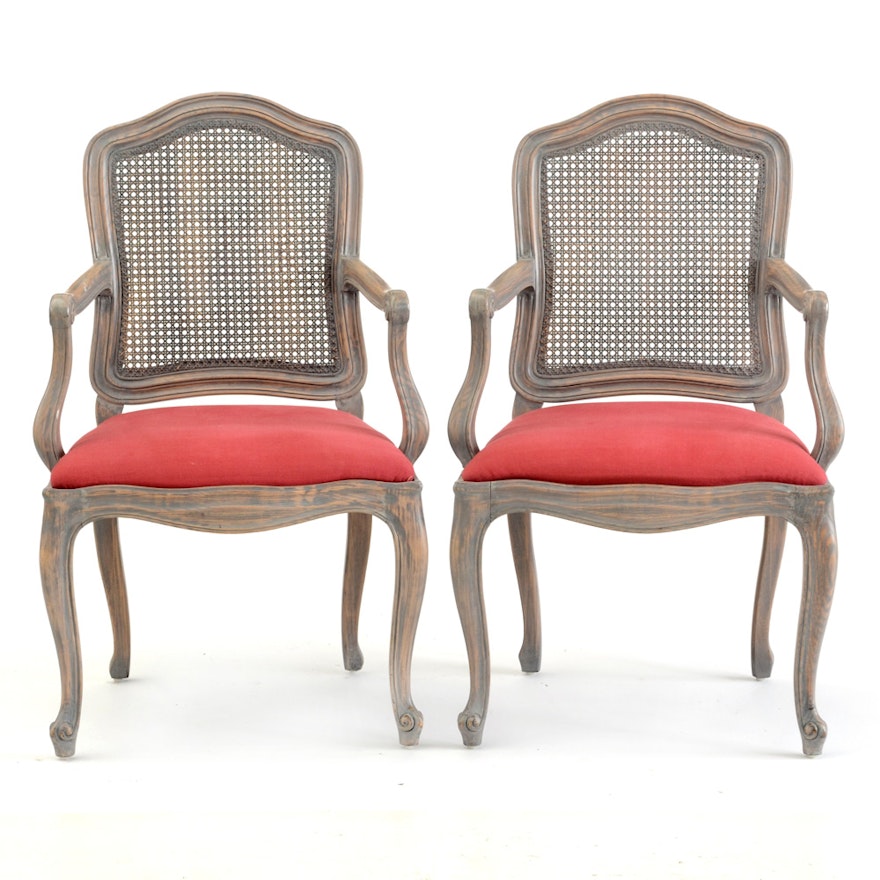 Pair of Henredon French Style Arm Chairs