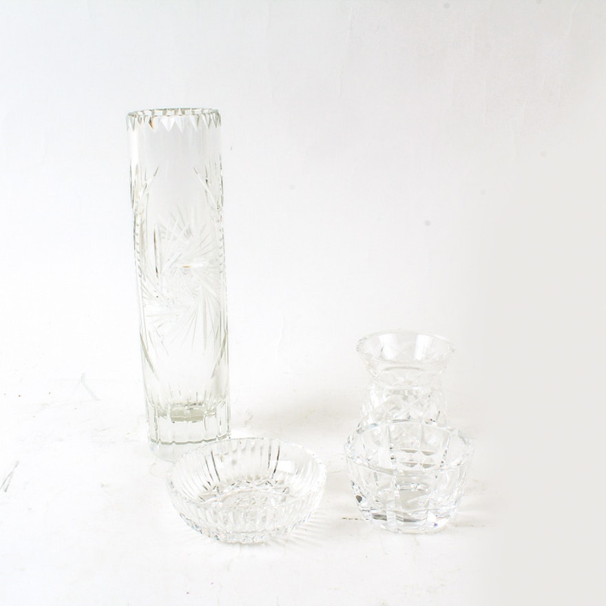 Collection of Cut Crystal Home Decor Featuring Waterford