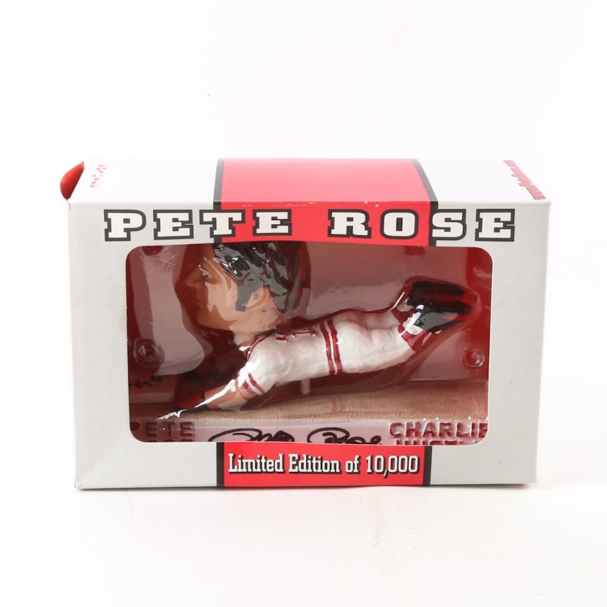 Pete Rose Autographed Limited Edition Bobble-head