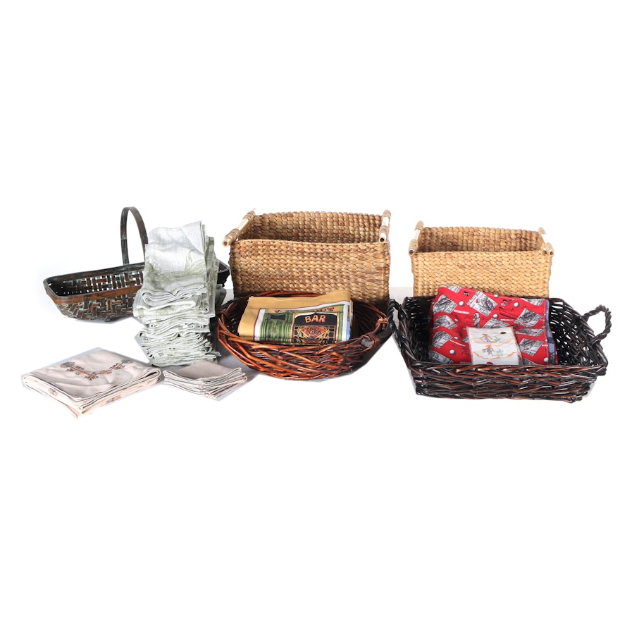 Baskets and Table Linens