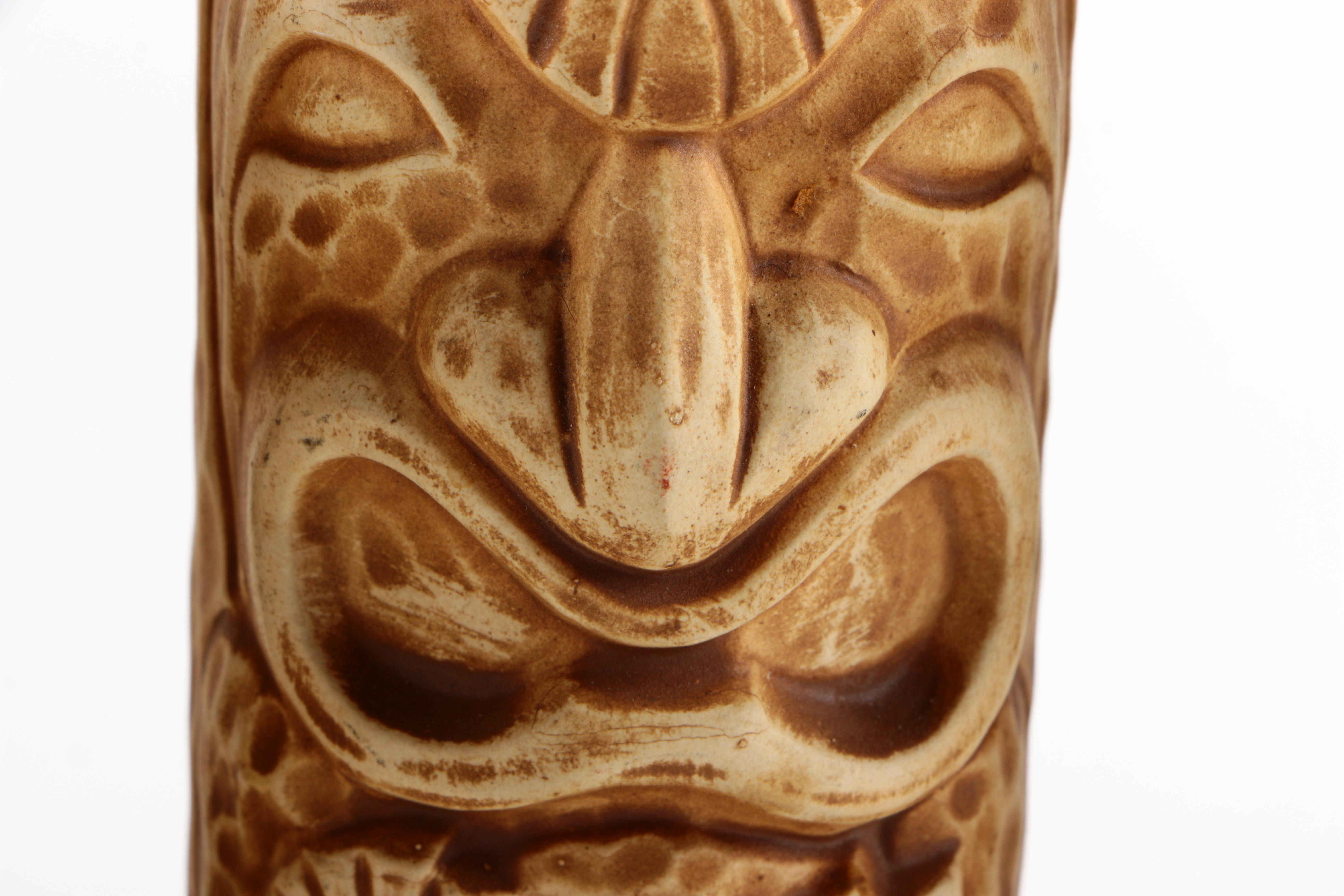 Vintage Ceramic Tiki Cups