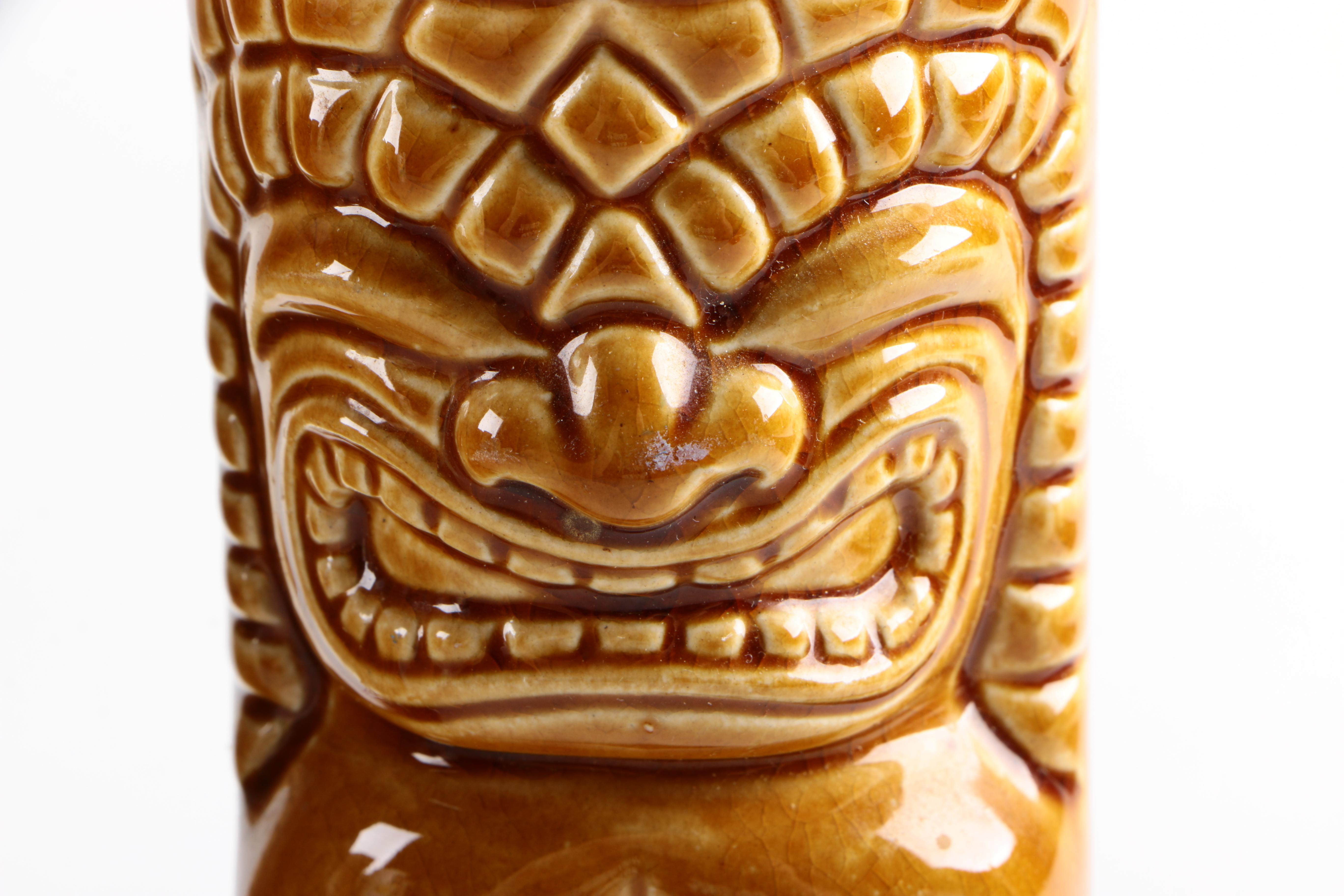 Vintage Ceramic Tiki Cups