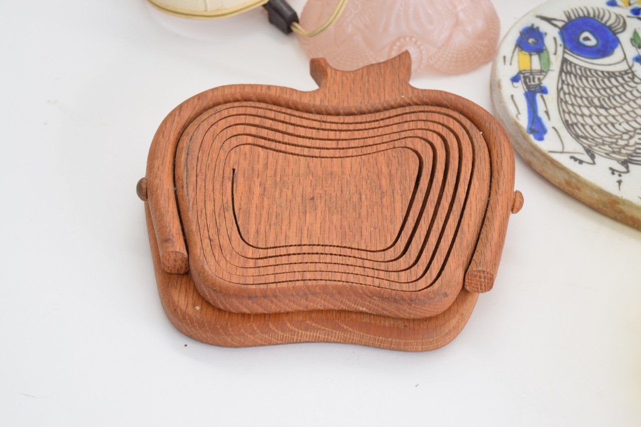 Pink Pressed Glass Desk Lamps and Other Home Decor