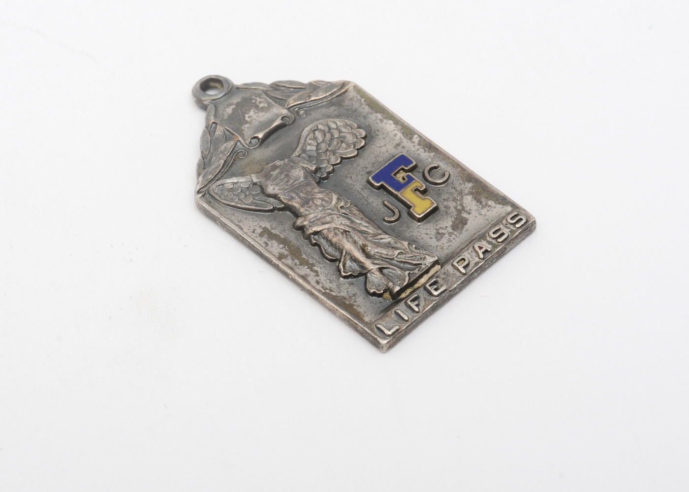 Vintage Sterling Silver Winged Victory of Samothrace Medal