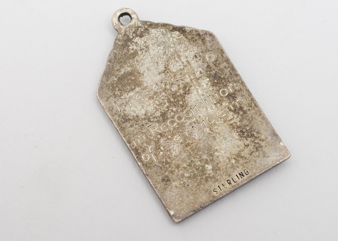 Vintage Sterling Silver Winged Victory of Samothrace Medal