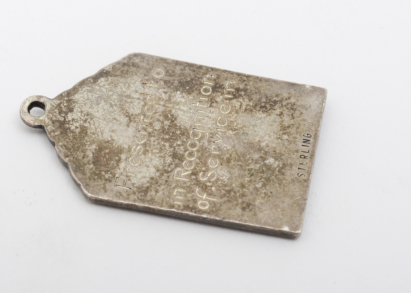 Vintage Sterling Silver Winged Victory of Samothrace Medal