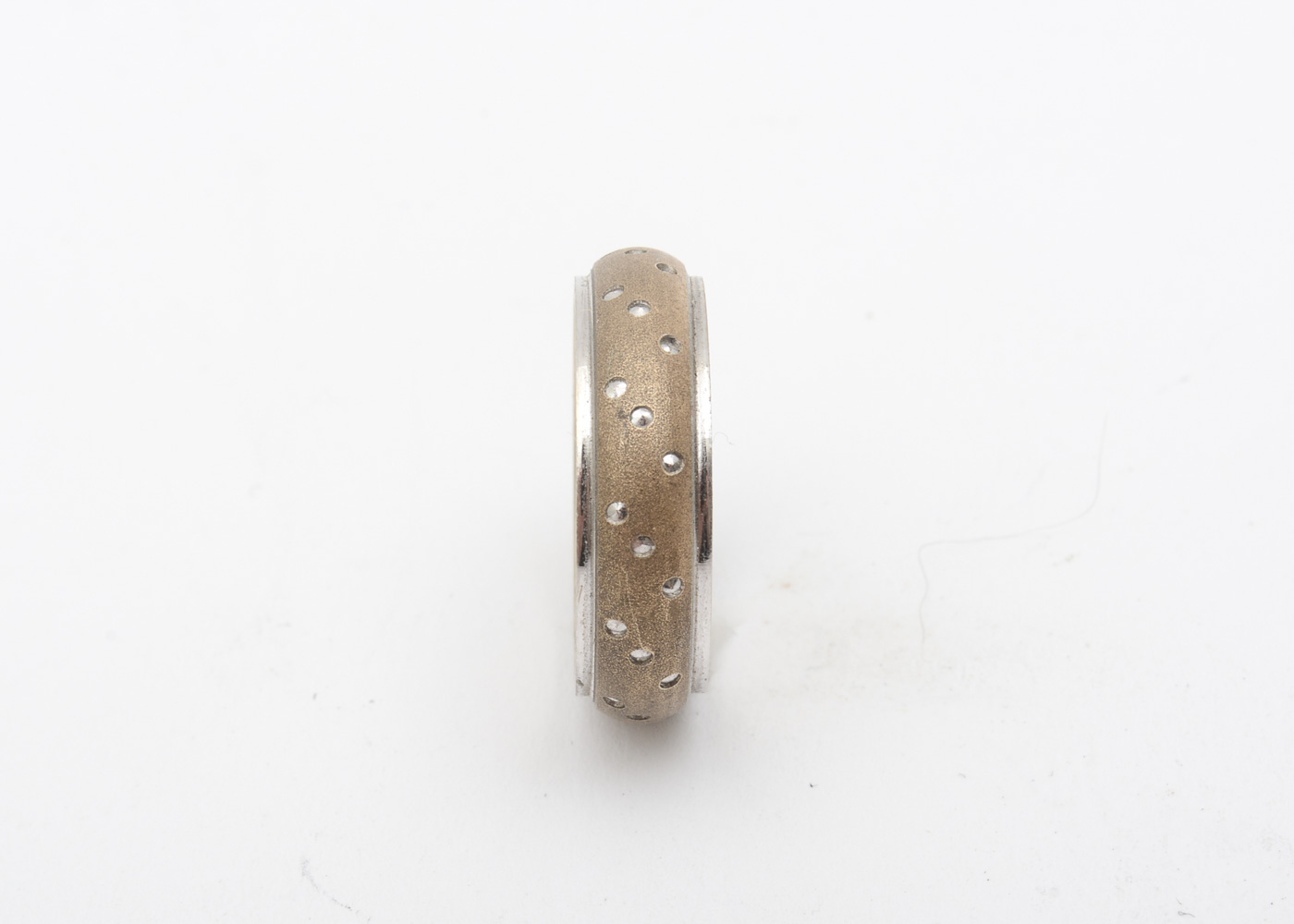 ArtCarved 14K Two-Tone Gold Band