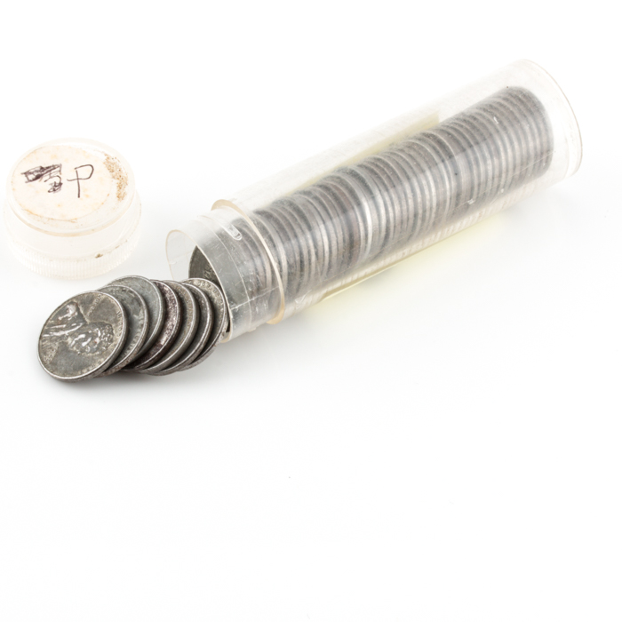 Roll of Fifty WWII Lincoln Steel Cents