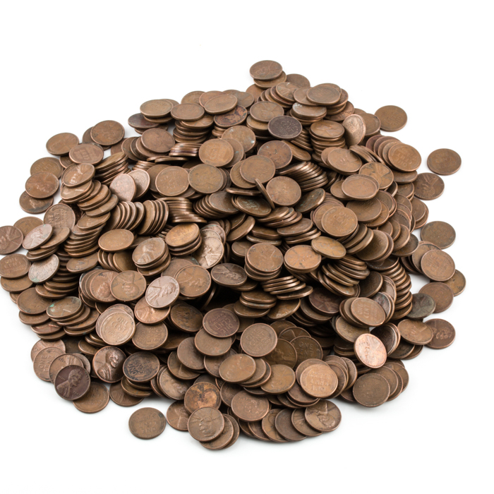 Group of 864 Lincoln Wheat Cents