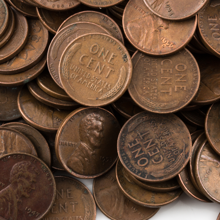 Group of 864 Lincoln Wheat Cents