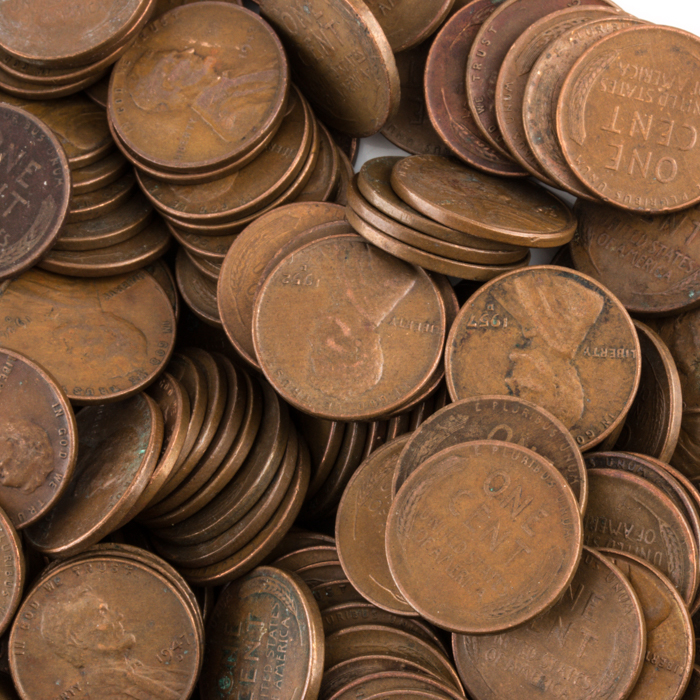 Group of 864 Lincoln Wheat Cents
