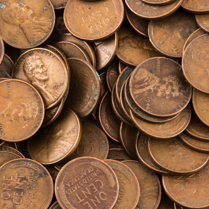 Group of 864 Lincoln Wheat Cents
