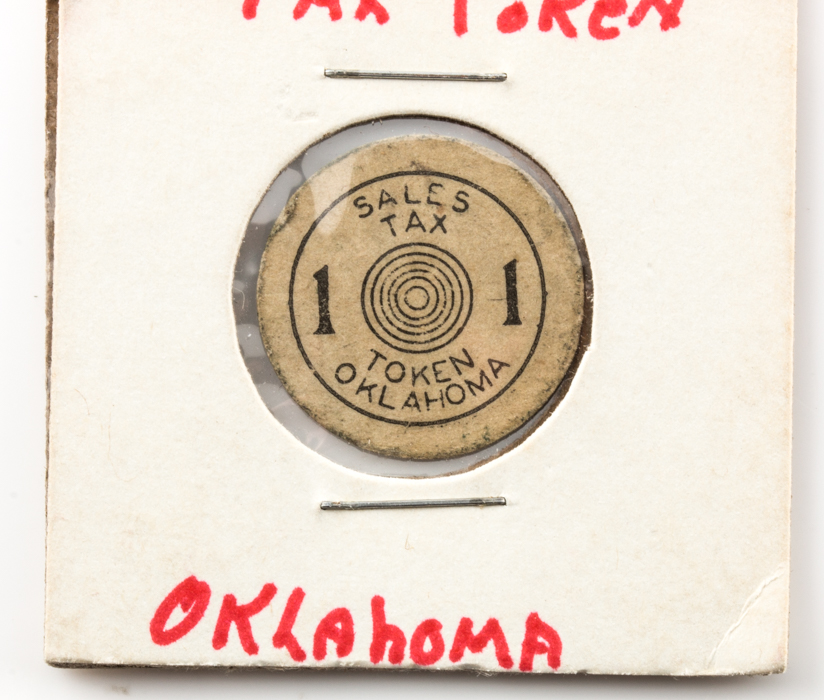 Group of Thirty-Four Tax and Transportation Tokens