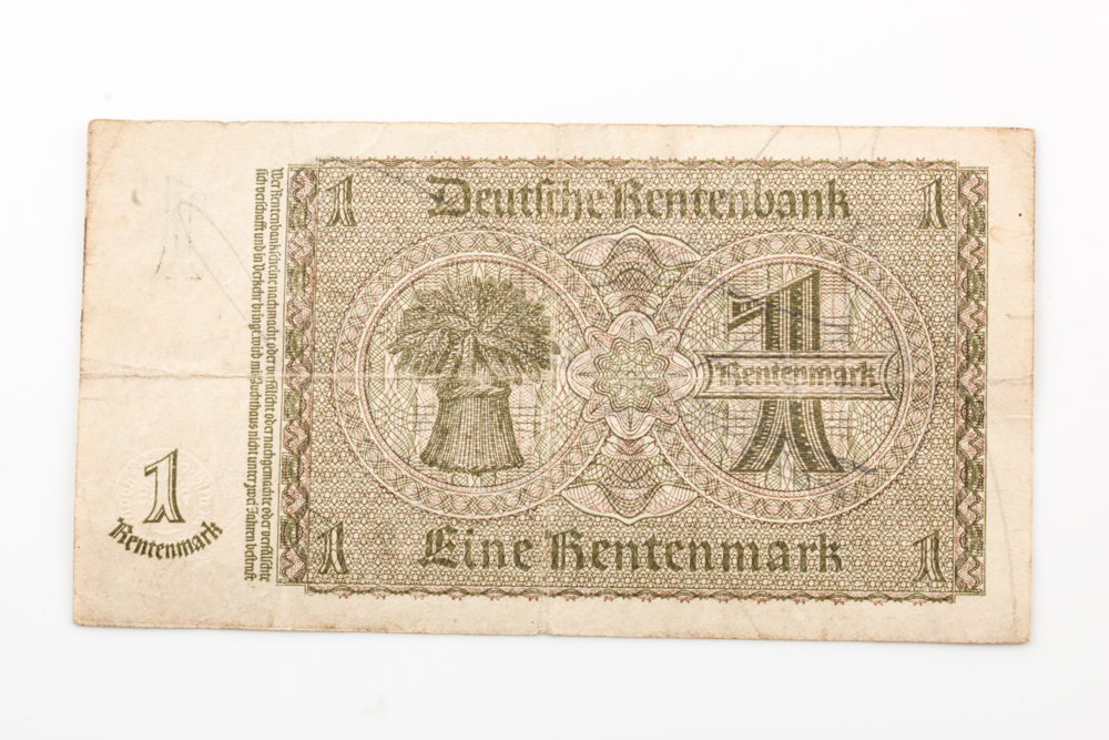Five Vintage German Banknotes