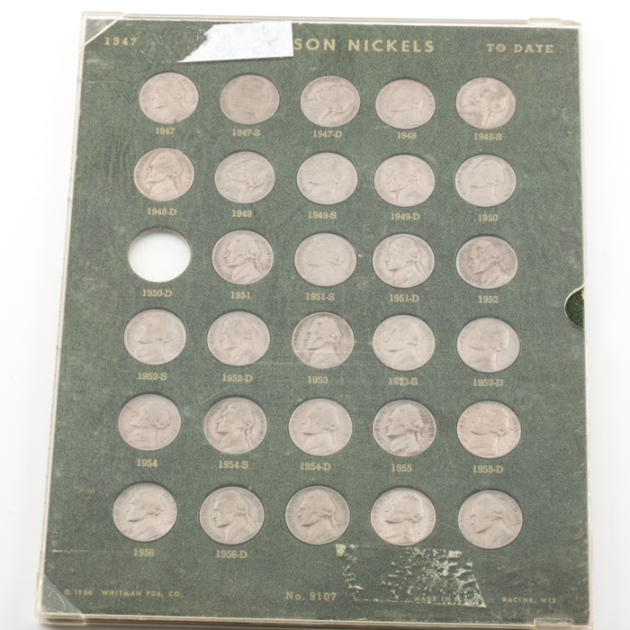 Set of Twenty-Nine Vintage Jefferson Nickels